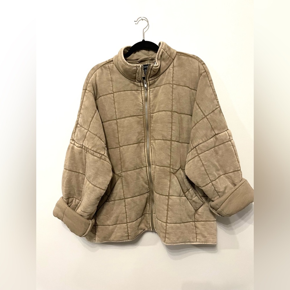 Quilted Zip-Up Jacket